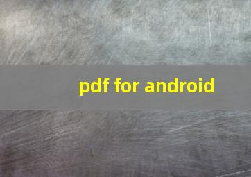 pdf for android